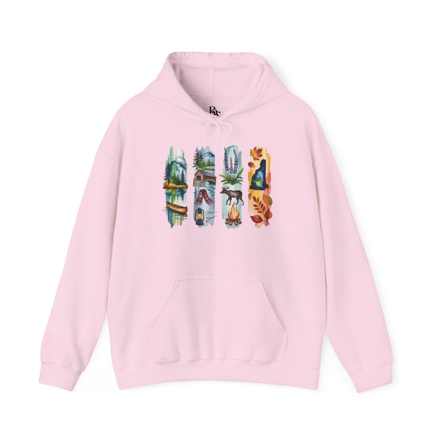 New Hampshire Nature Hoodie – Unisex Sweatshirt for Mountain & Forest Lovers