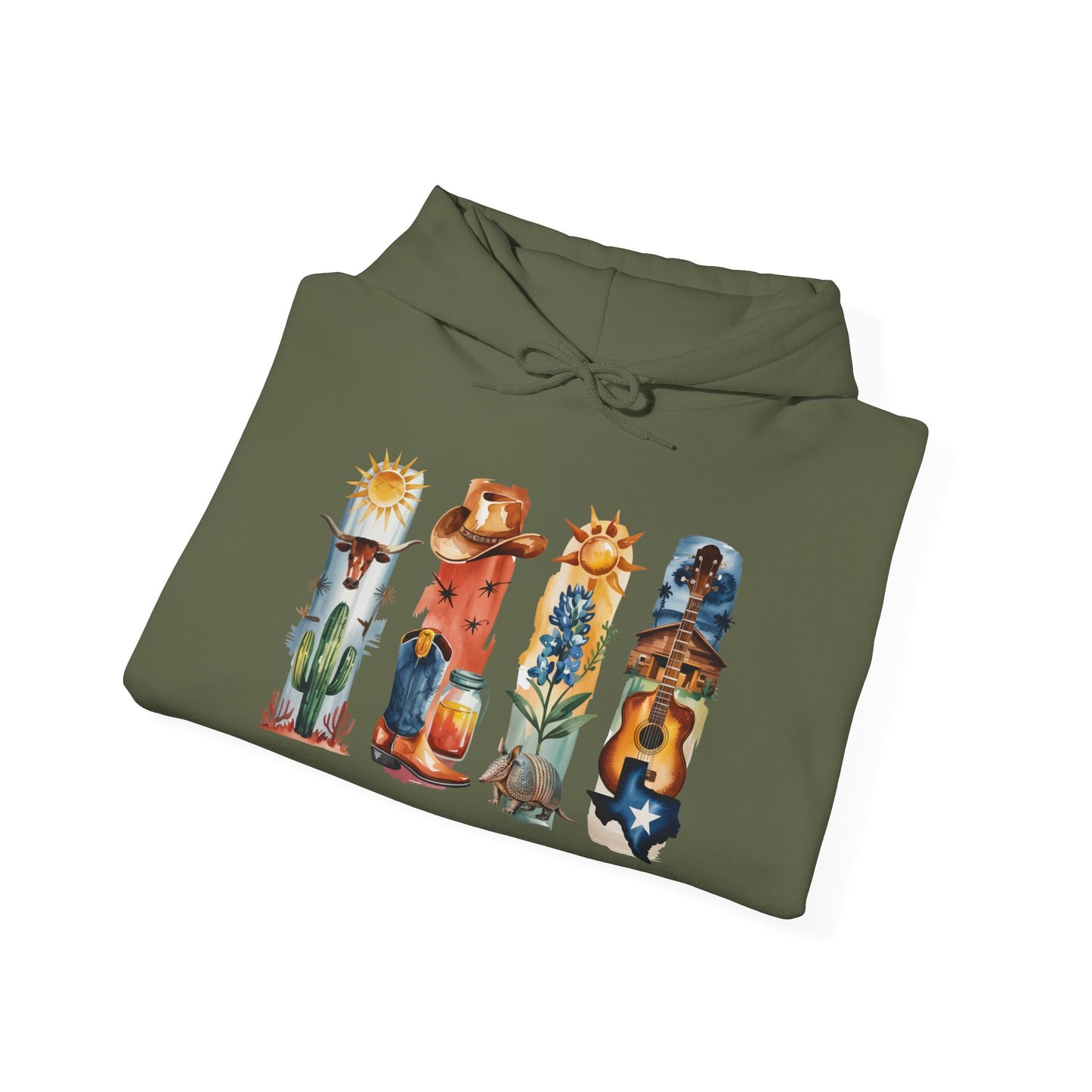Texas Nature Hoodie – Unisex Lone Sweatshirt for Desert & Hill Country Lovers