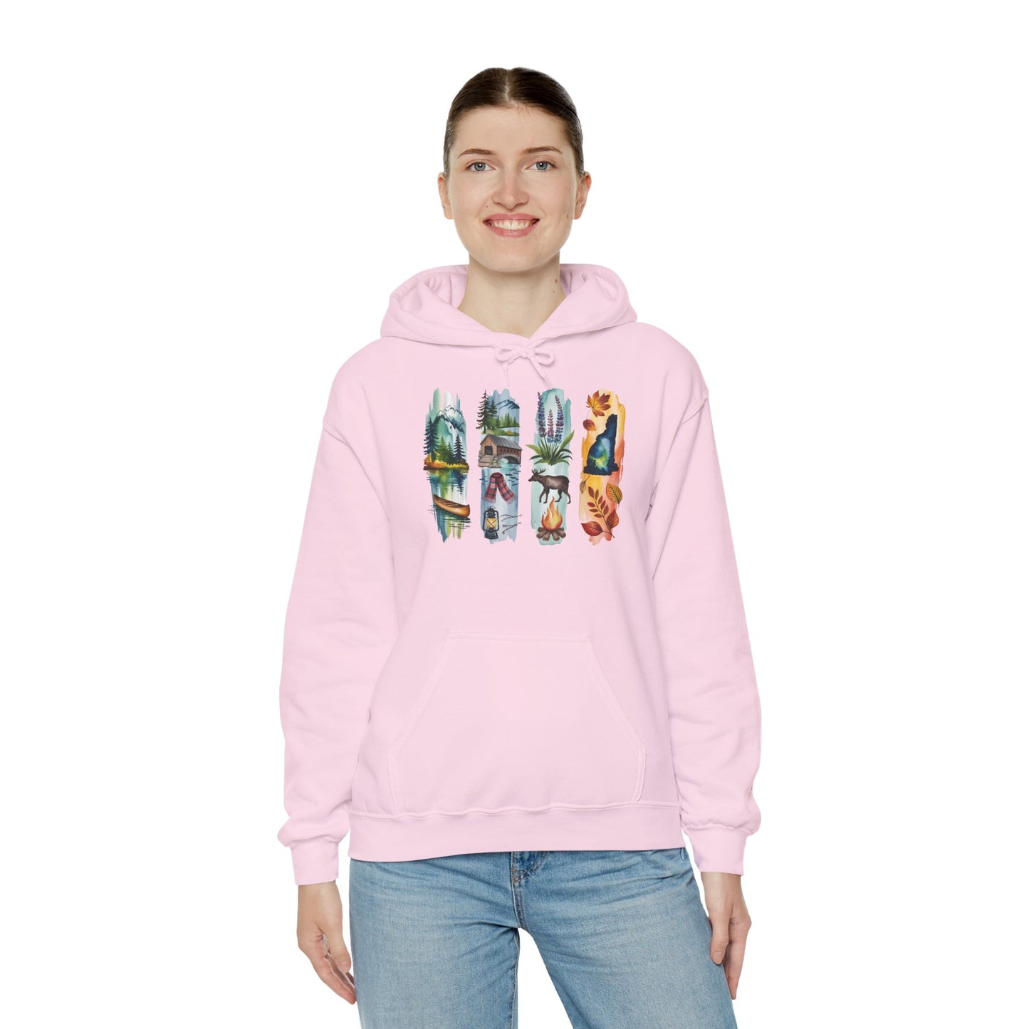New Hampshire Nature Hoodie – Unisex Sweatshirt for Mountain & Forest Lovers