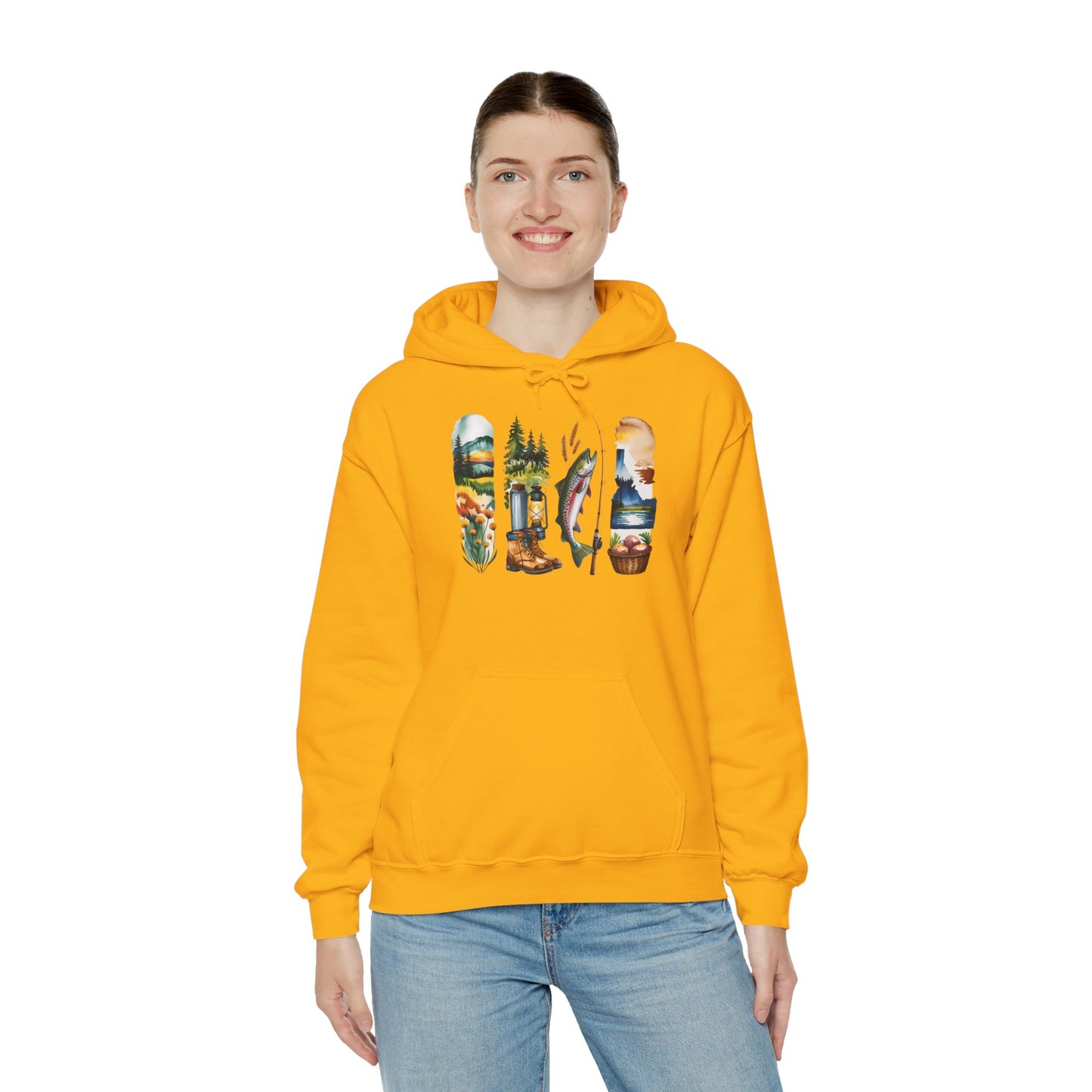 Idaho Nature Hoodie – Unisex Sweatshirt for Mountain & River Lovers