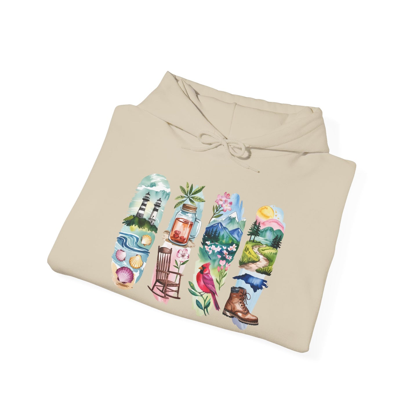 North Carolina Nature Hoodie – Unisex Sweatshirt for Nature Lovers