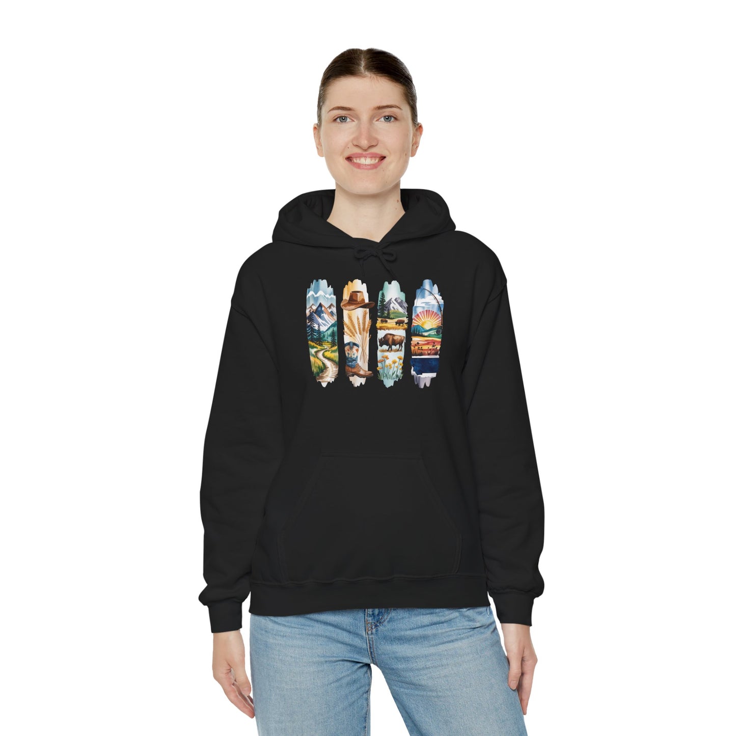 Montana Nature Hoodie – Unisex Big Sky Country Sweatshirt for Wilderness Lovers