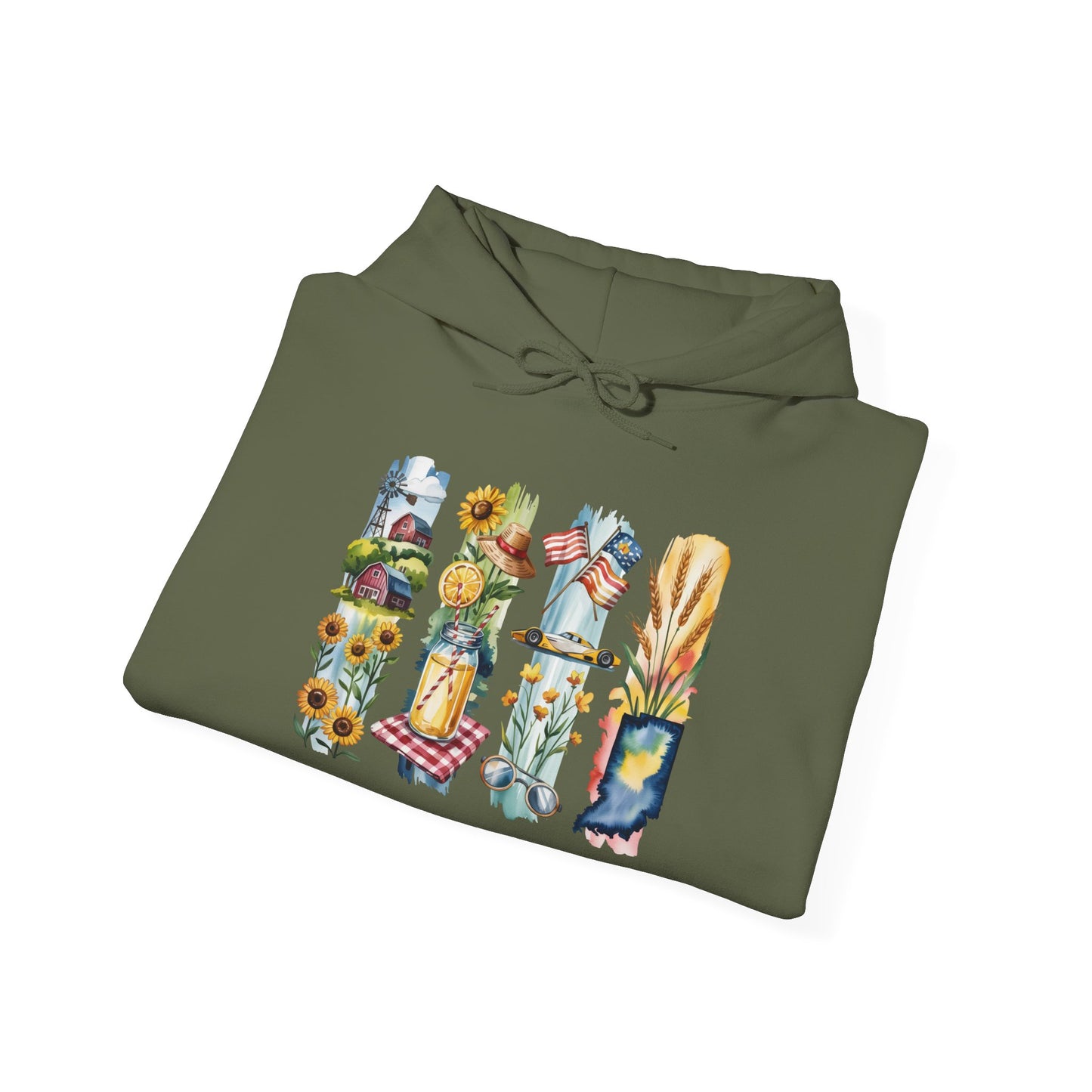 Indiana Nature Hoodie – Unisex Sweatshirt for Forest & Lakeside Wanderers