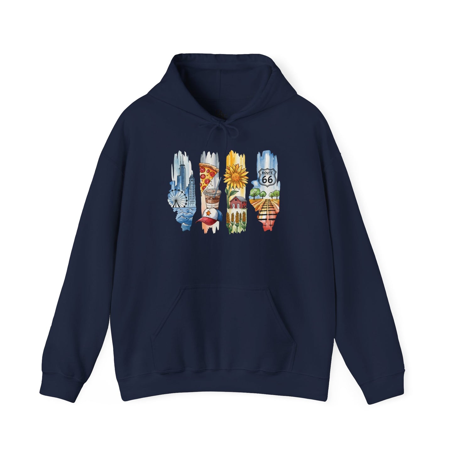 Illinois Nature Hoodie – Unisex Sweatshirt for Trail, Lake & City Escape Lovers