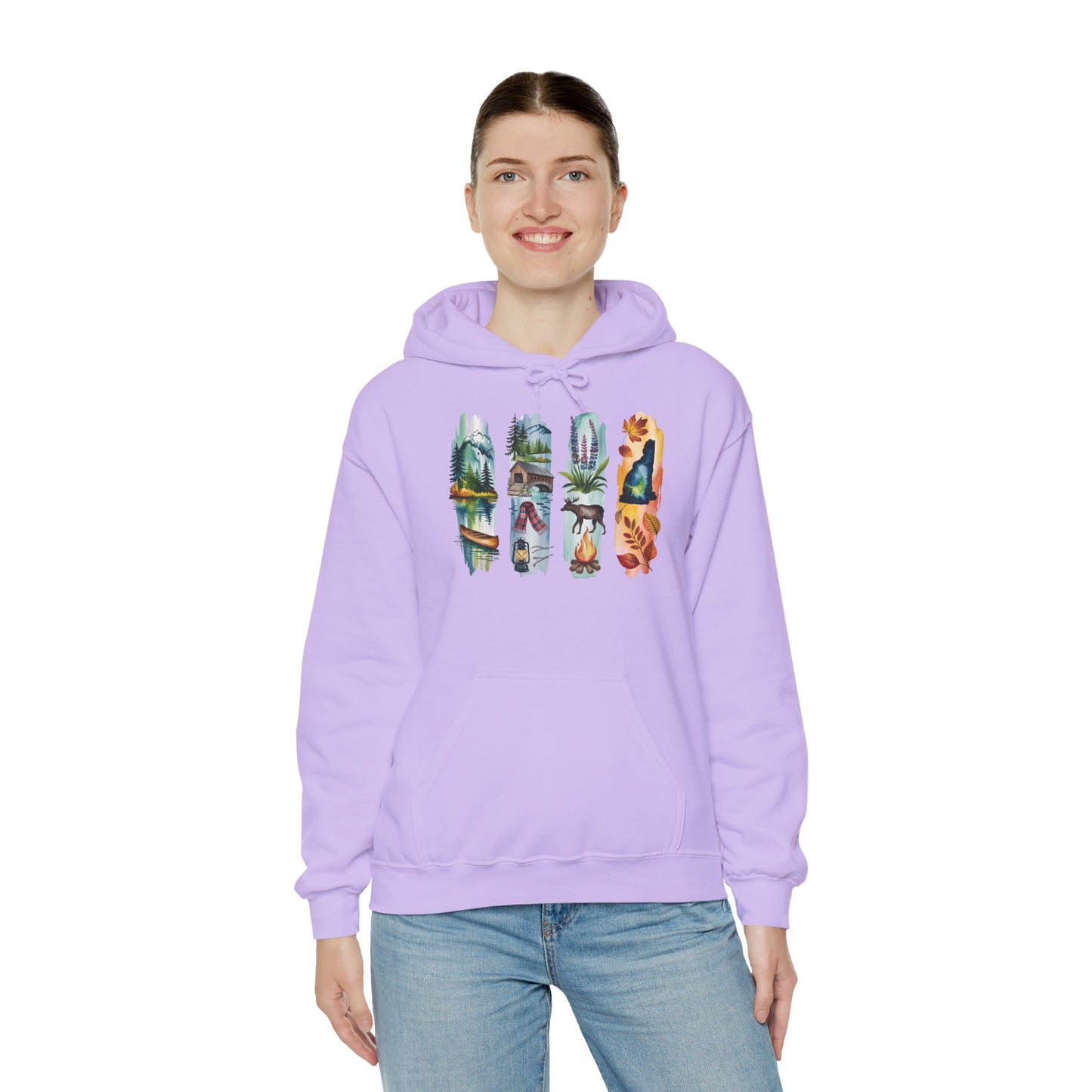 New Hampshire Nature Hoodie – Unisex Sweatshirt for Mountain & Forest Lovers
