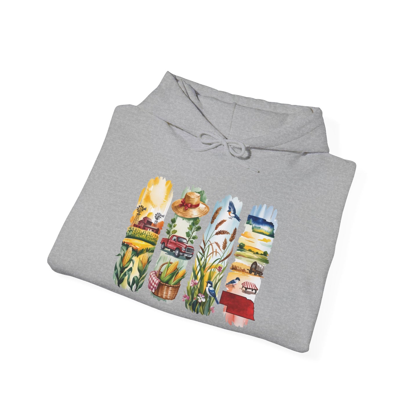 Nebraska Nature Hoodie – Unisex Sweatshirt for Prairie & Plains Explorers