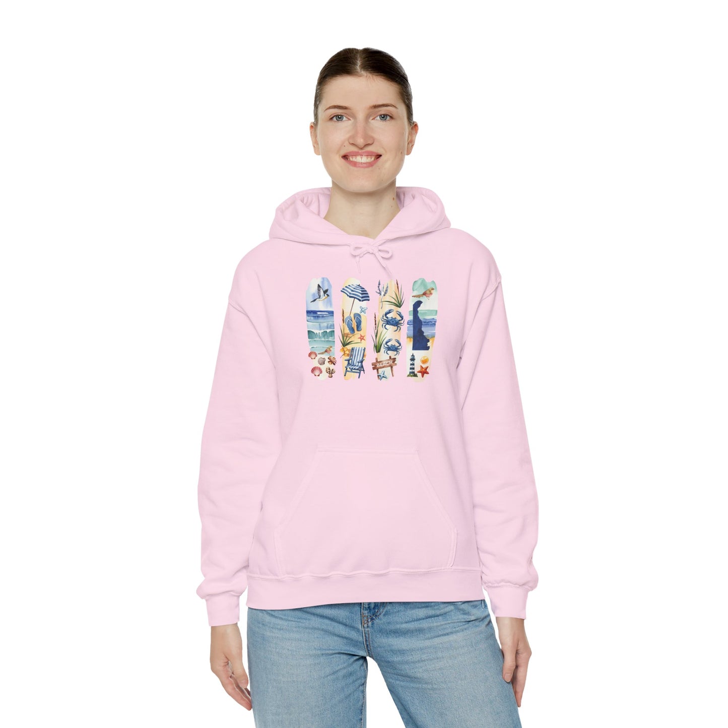 Delaware Nature Hoodie – Unisex Sweatshirt for Shoreline & Trail Lovers