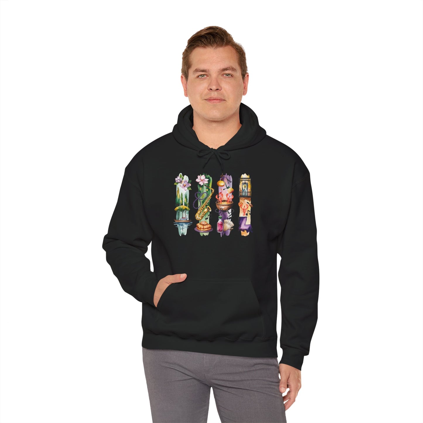 Louisiana Nature Hoodie – Unisex Sweatshirt for Music, Culture & Nature Lovers