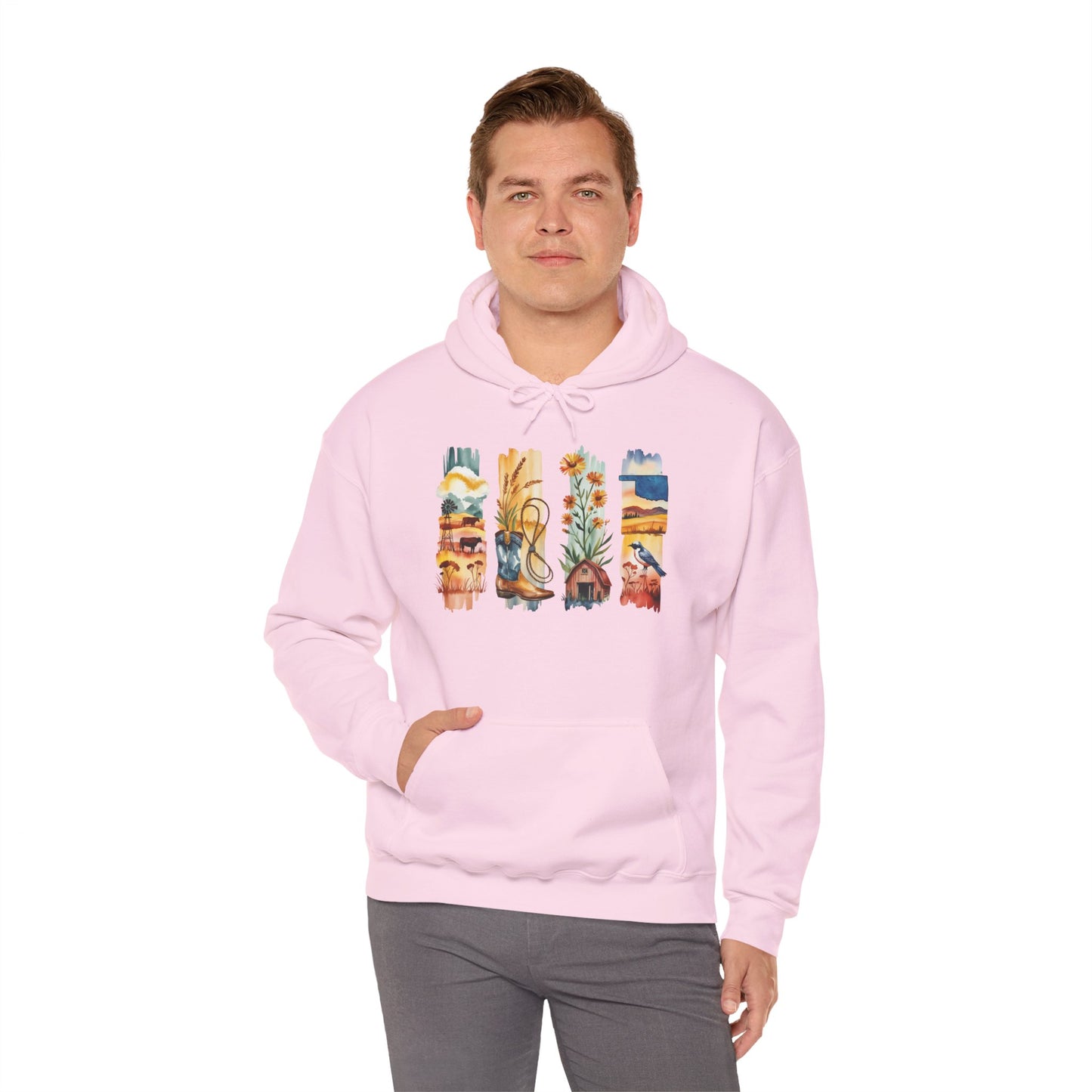 Oklahoma Nature Hoodie – Unisex Scenic Sweatshirt for Outdoor Adventurers