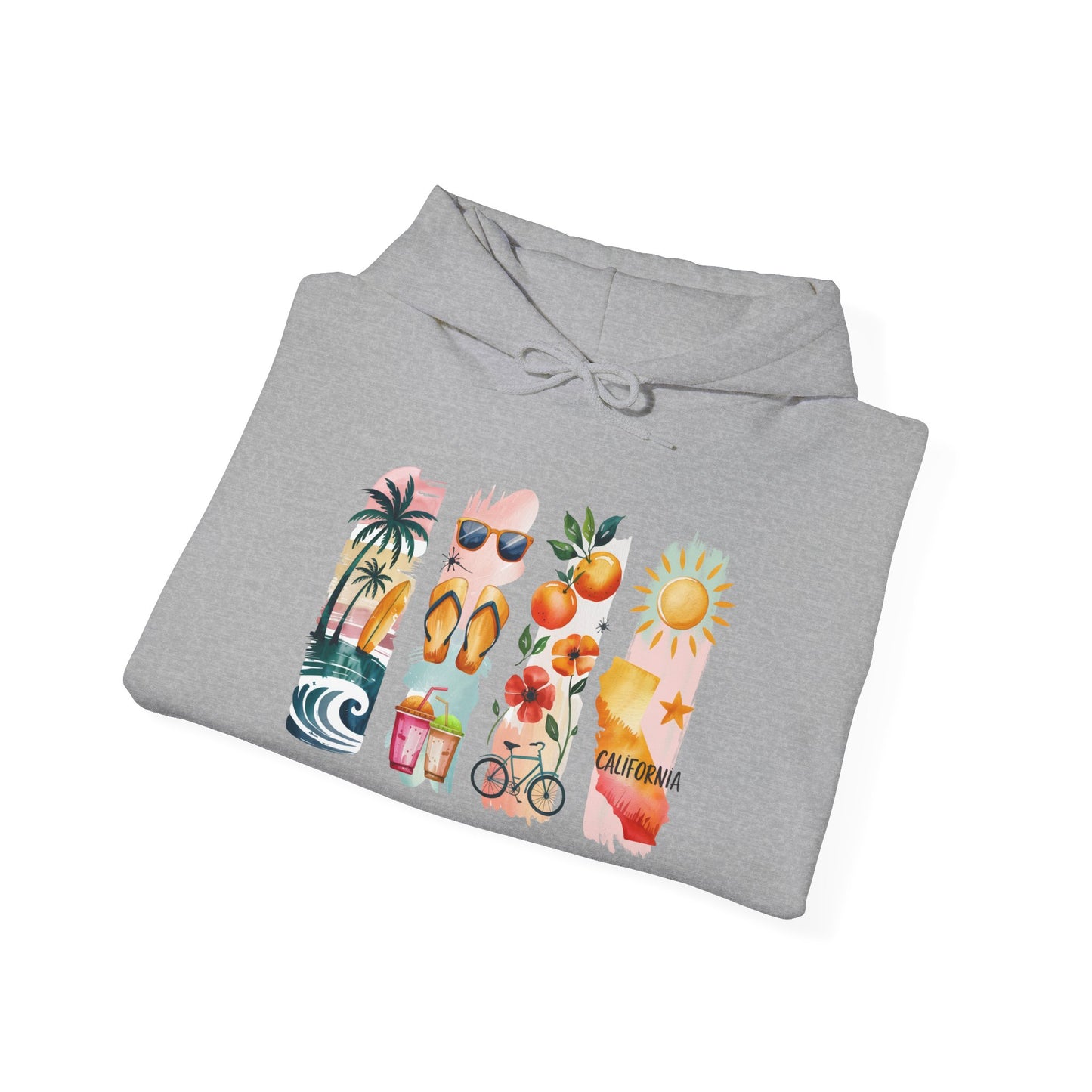 California Nature Hoodie – Unisex Sweatshirt for Water & Mountain Adventurers