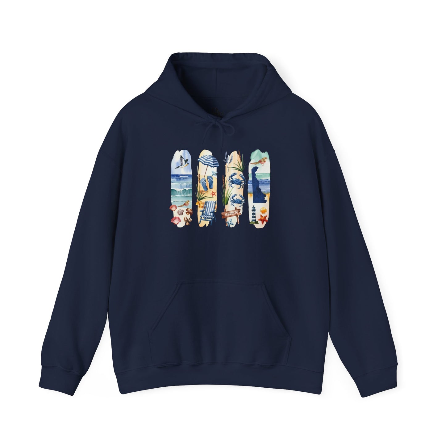 Delaware Nature Hoodie – Unisex Sweatshirt for Shoreline & Trail Lovers