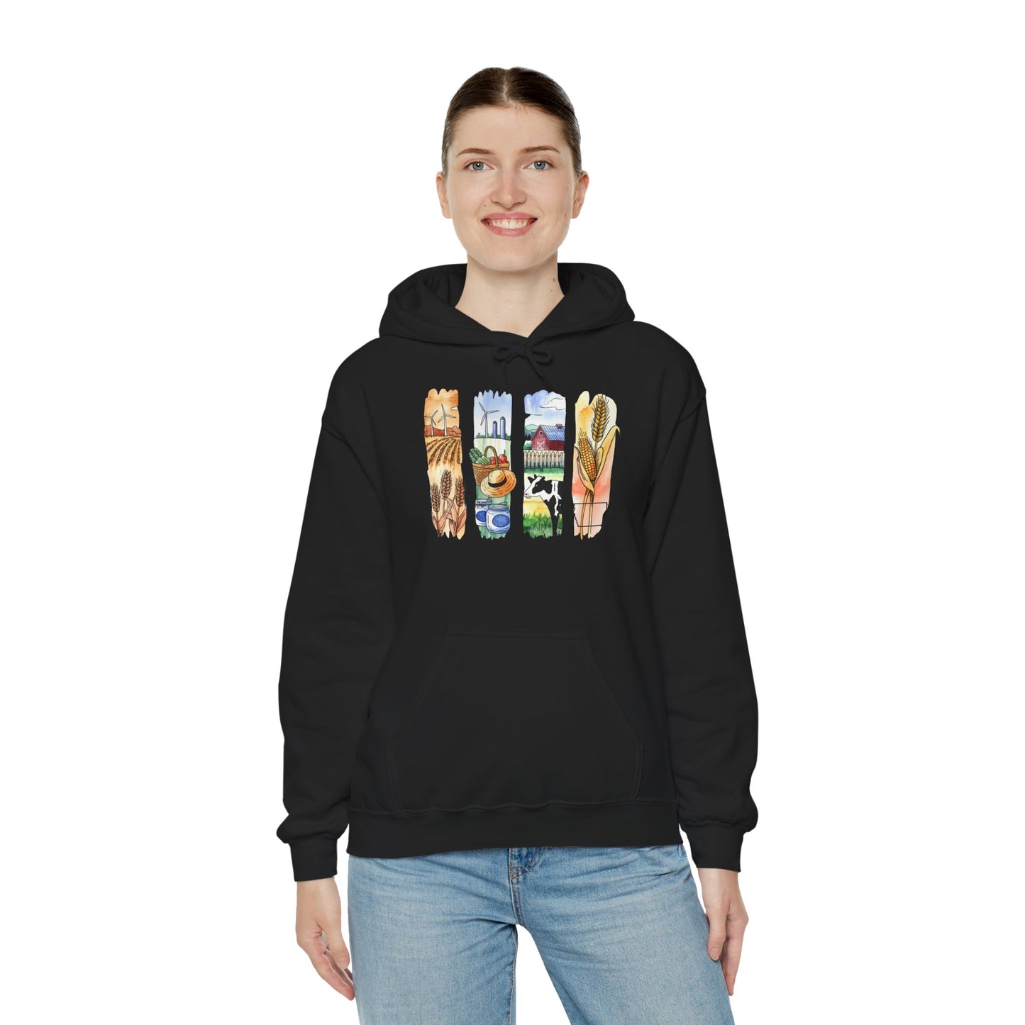 Iowa Nature Hoodie – Unisex Sweatshirt for Lounging or Exploring