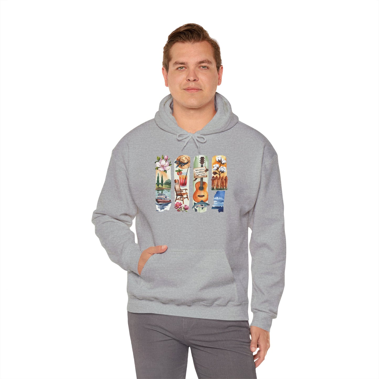 Mississippi Nature Hoodie – Unisex Sweatshirt for River & Forest Lovers