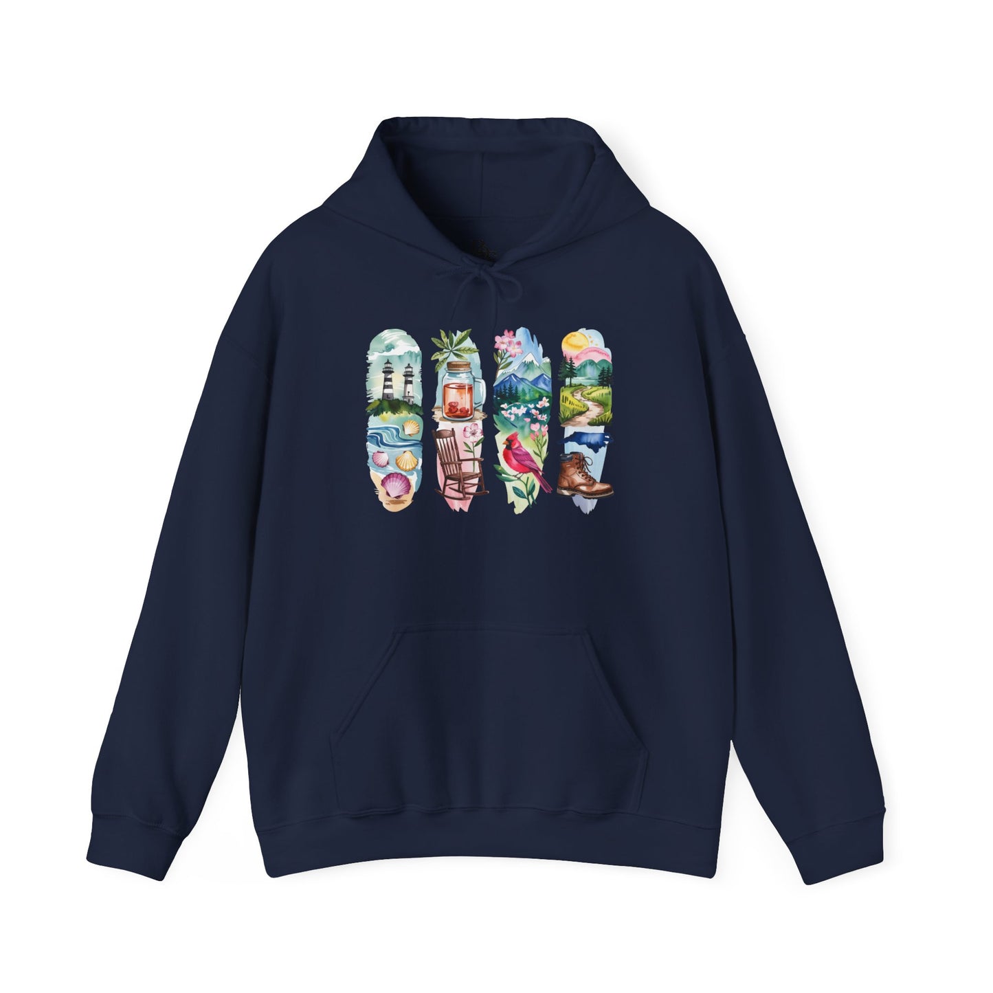 North Carolina Nature Hoodie – Unisex Sweatshirt for Nature Lovers