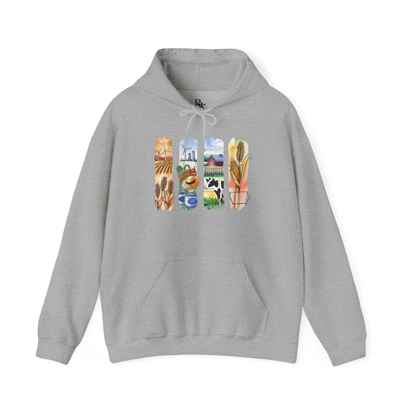 Iowa Nature Hoodie – Unisex Sweatshirt for Lounging or Exploring