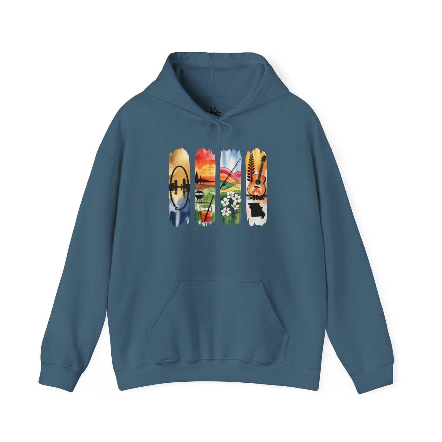 Missouri Nature Hoodie – Unisex Sweatshirt for Trail & River Lovers