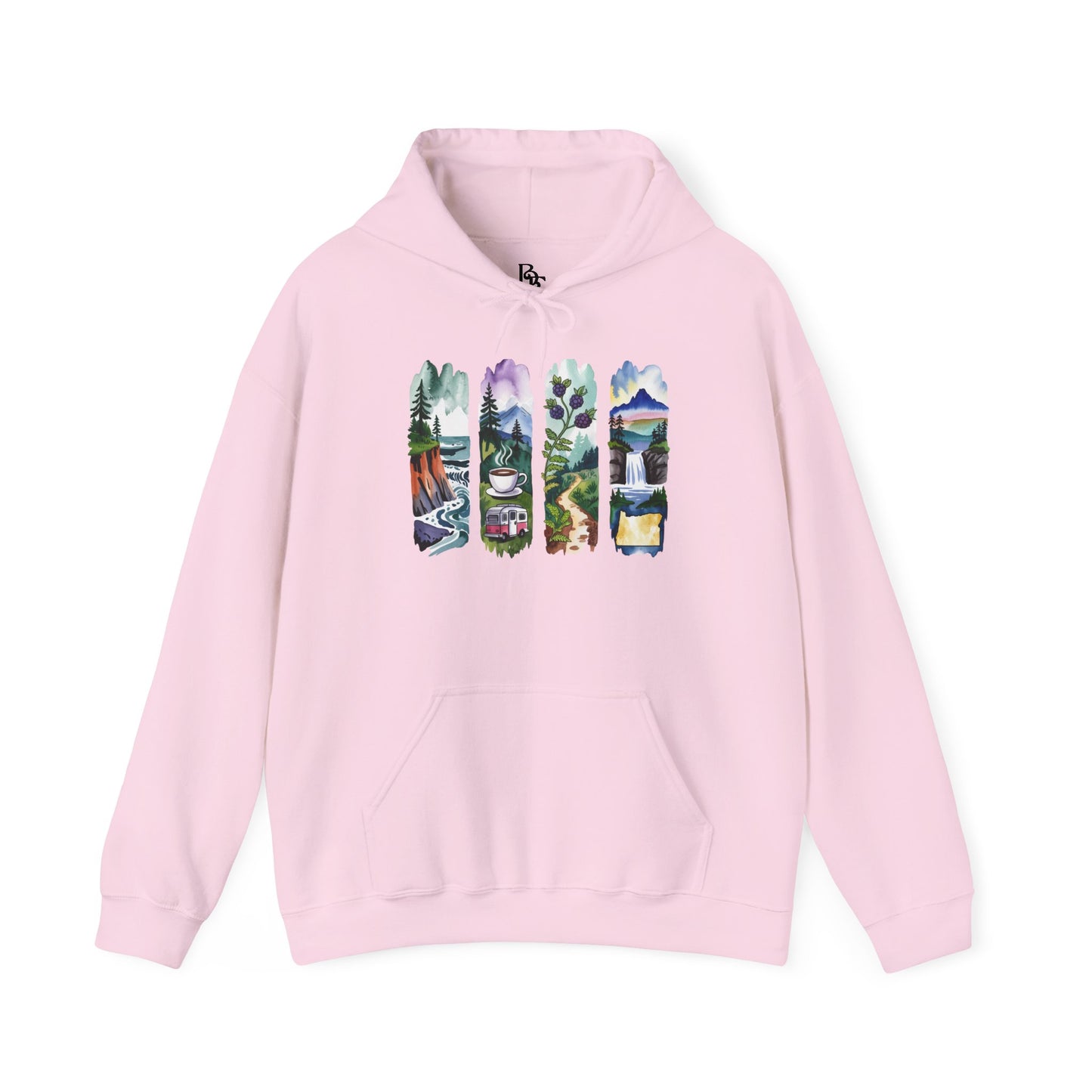 Oregon Nature Hoodie – Unisex Pacific Northwest Sweatshirt for Hikers & Adventure Enthusiasts