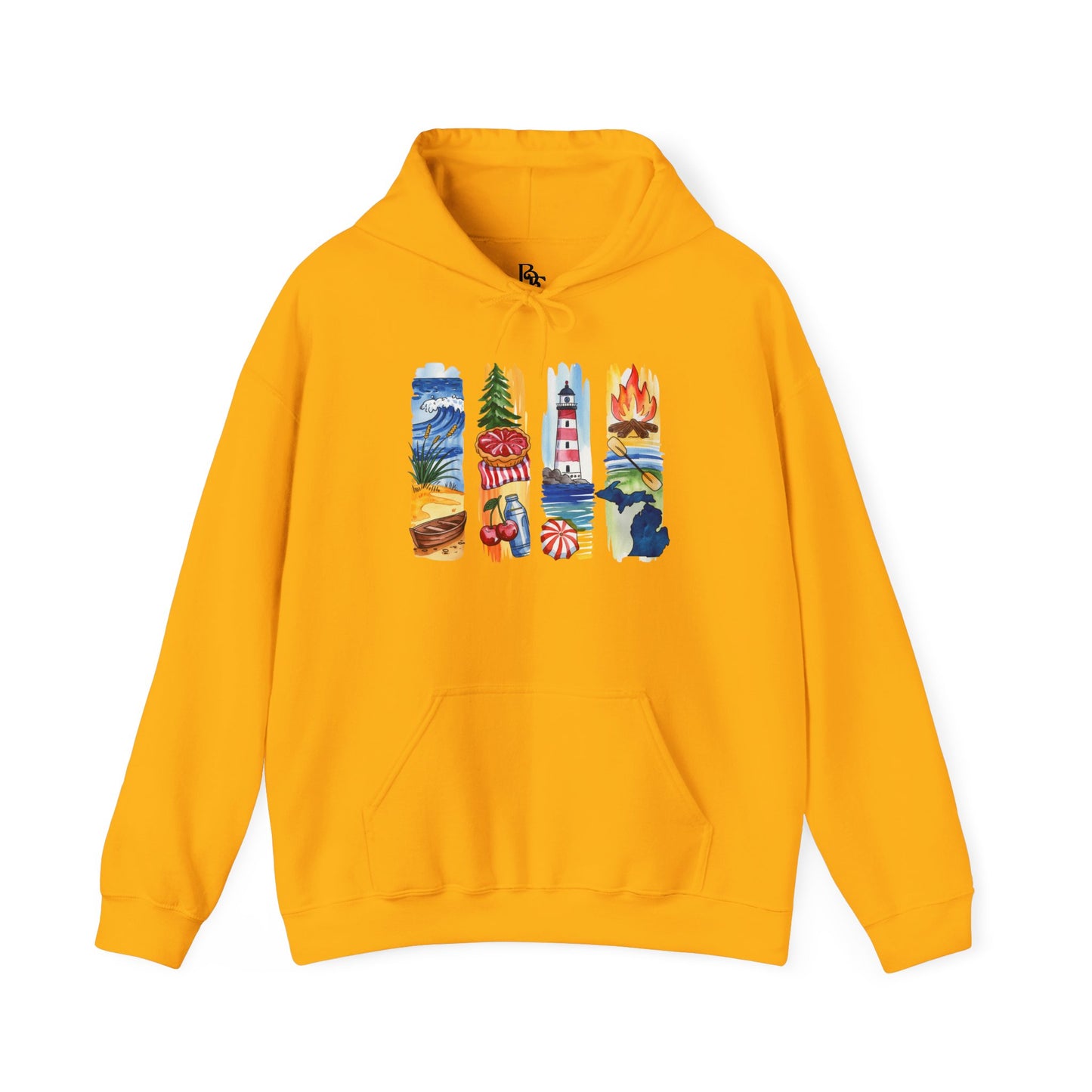 Michigan Nature Hoodie – Unisex Sweatshirt for Forest & Freshwater Lovers
