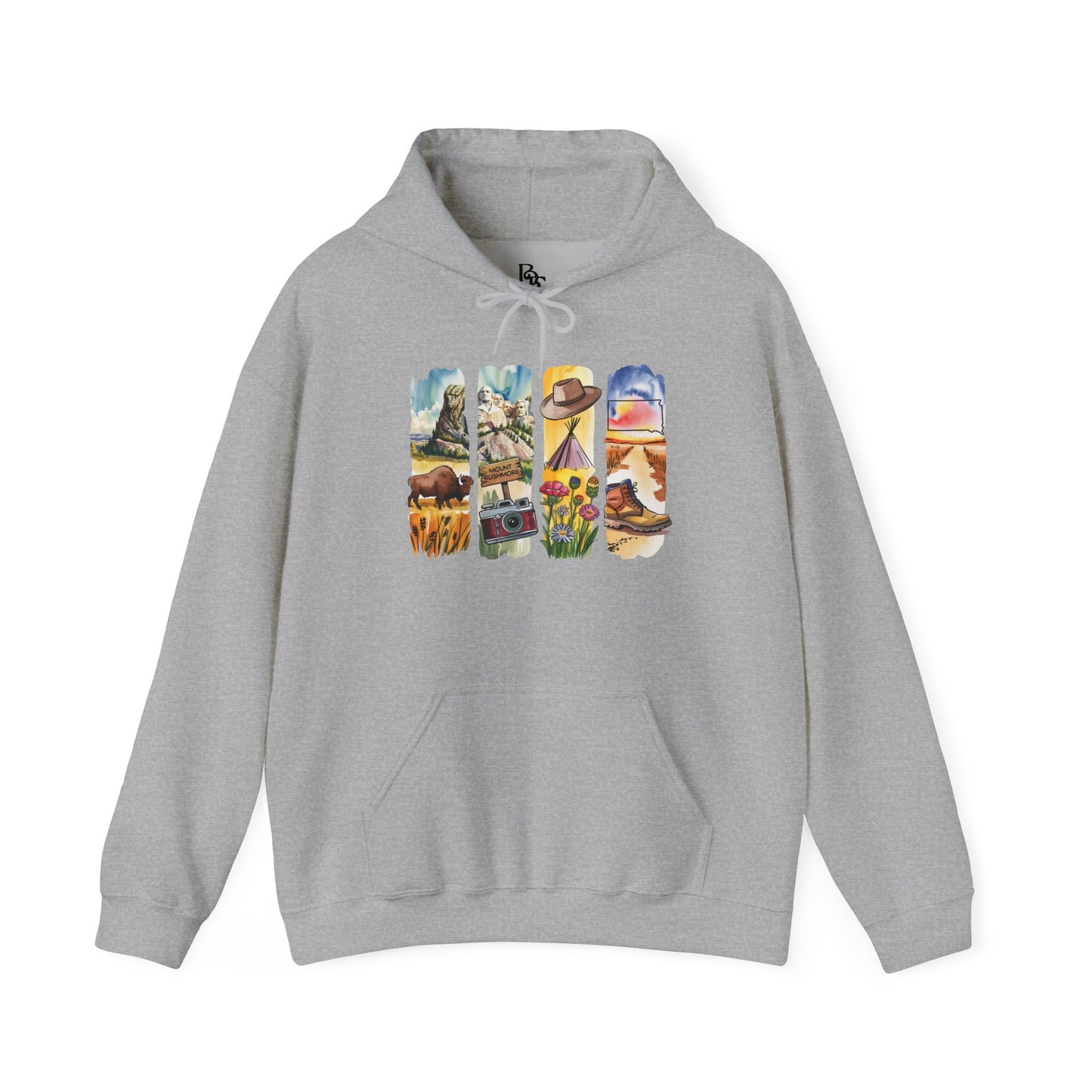 South Dakota Nature Hoodie – Unisex Sweatshirt for Outdoor Adventurers