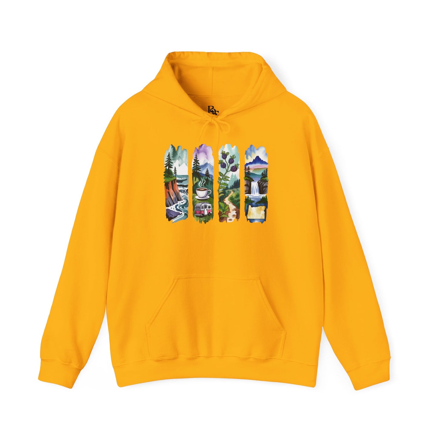 Oregon Nature Hoodie – Unisex Pacific Northwest Sweatshirt for Hikers & Adventure Enthusiasts