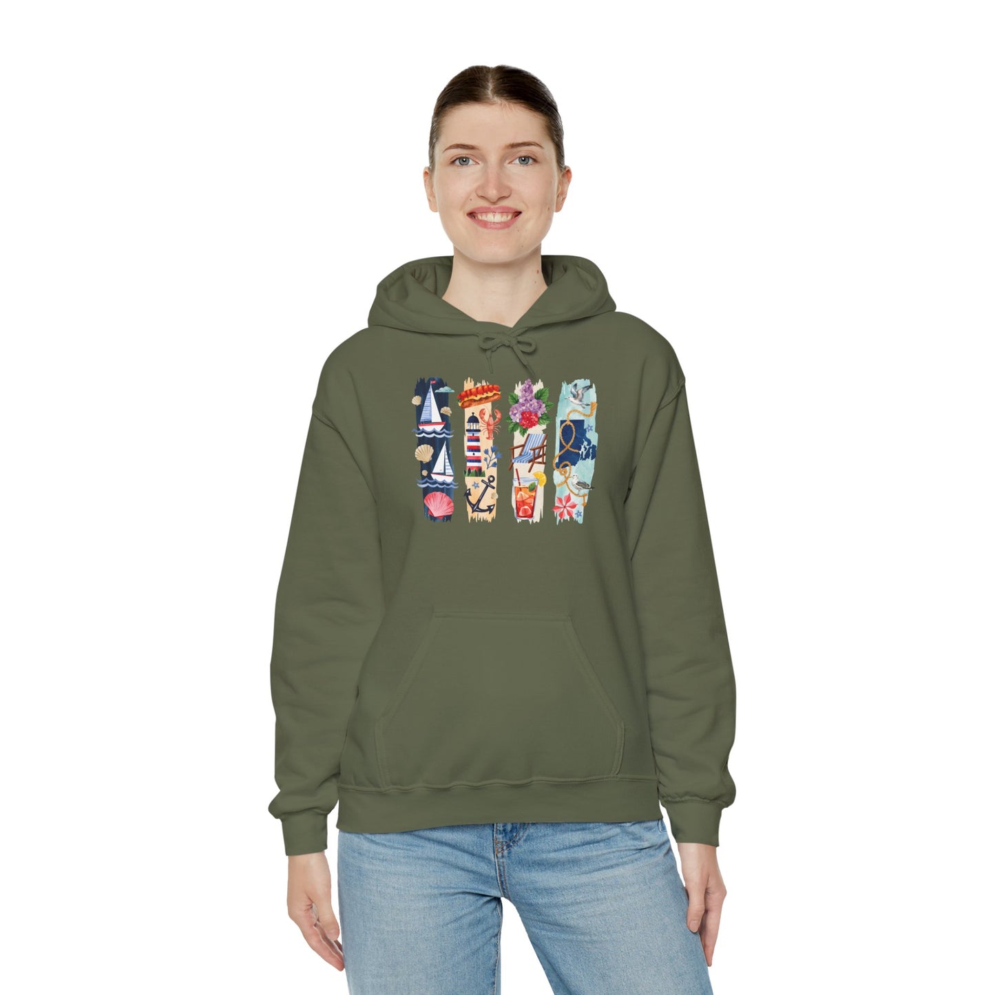 Rhode Island Nature Hoodie – Unisex Ocean State Sweatshirt for Coastal & Outdoor Lovers