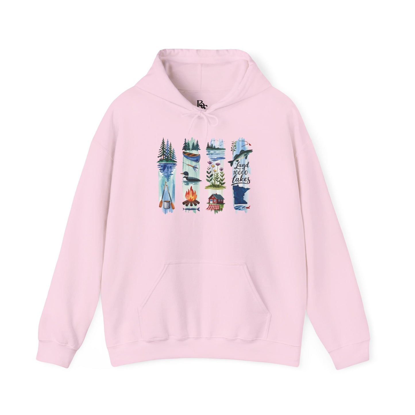 Minnesota Nature Hoodie – Unisex Sweatshirt for Forest & Lake Lovers