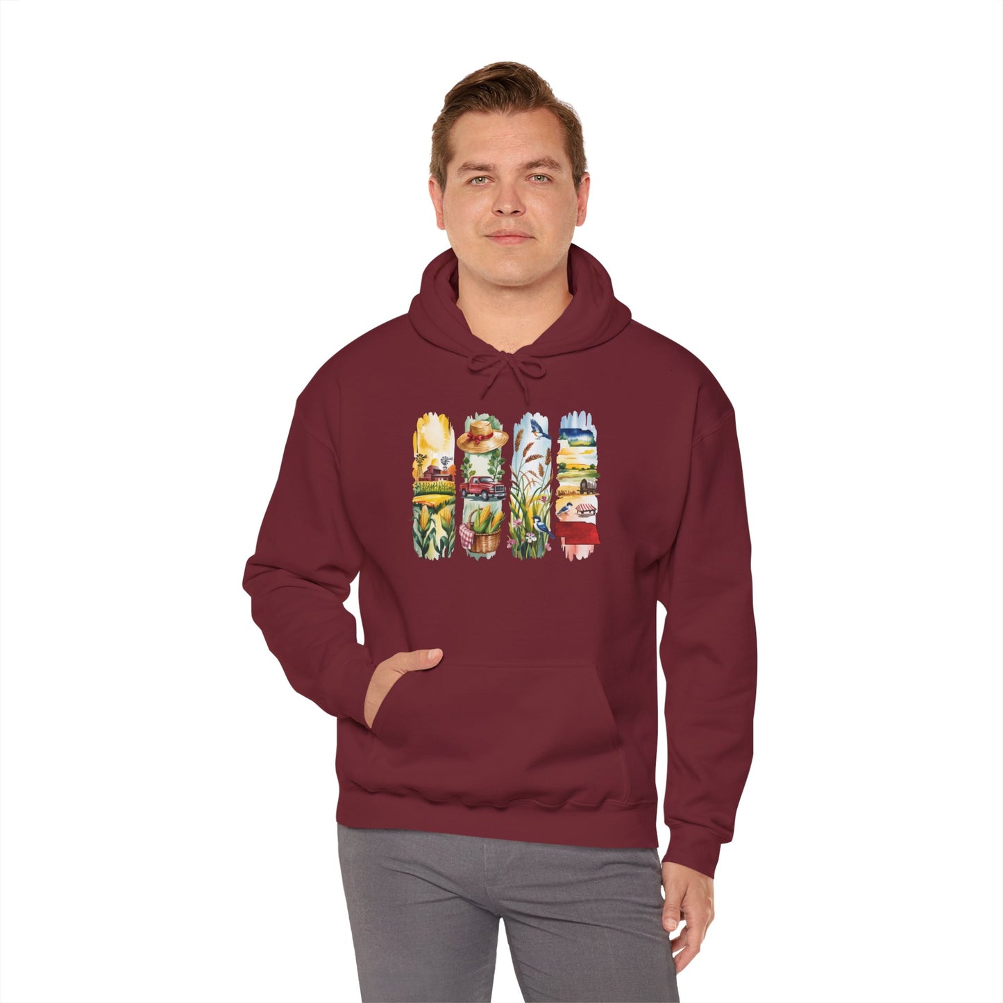 Nebraska Nature Hoodie – Unisex Sweatshirt for Prairie & Plains Explorers