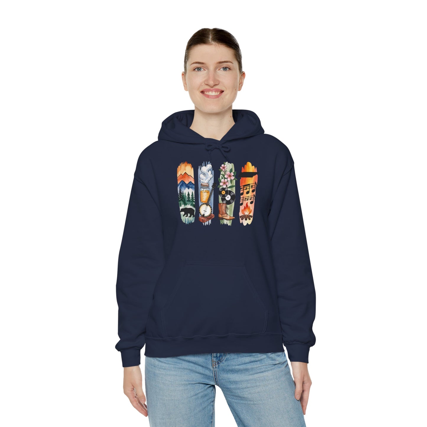 Tennessee Nature Hoodie – Unisex Smoky Mountains Sweatshirt for Outdoor & Nature lovers