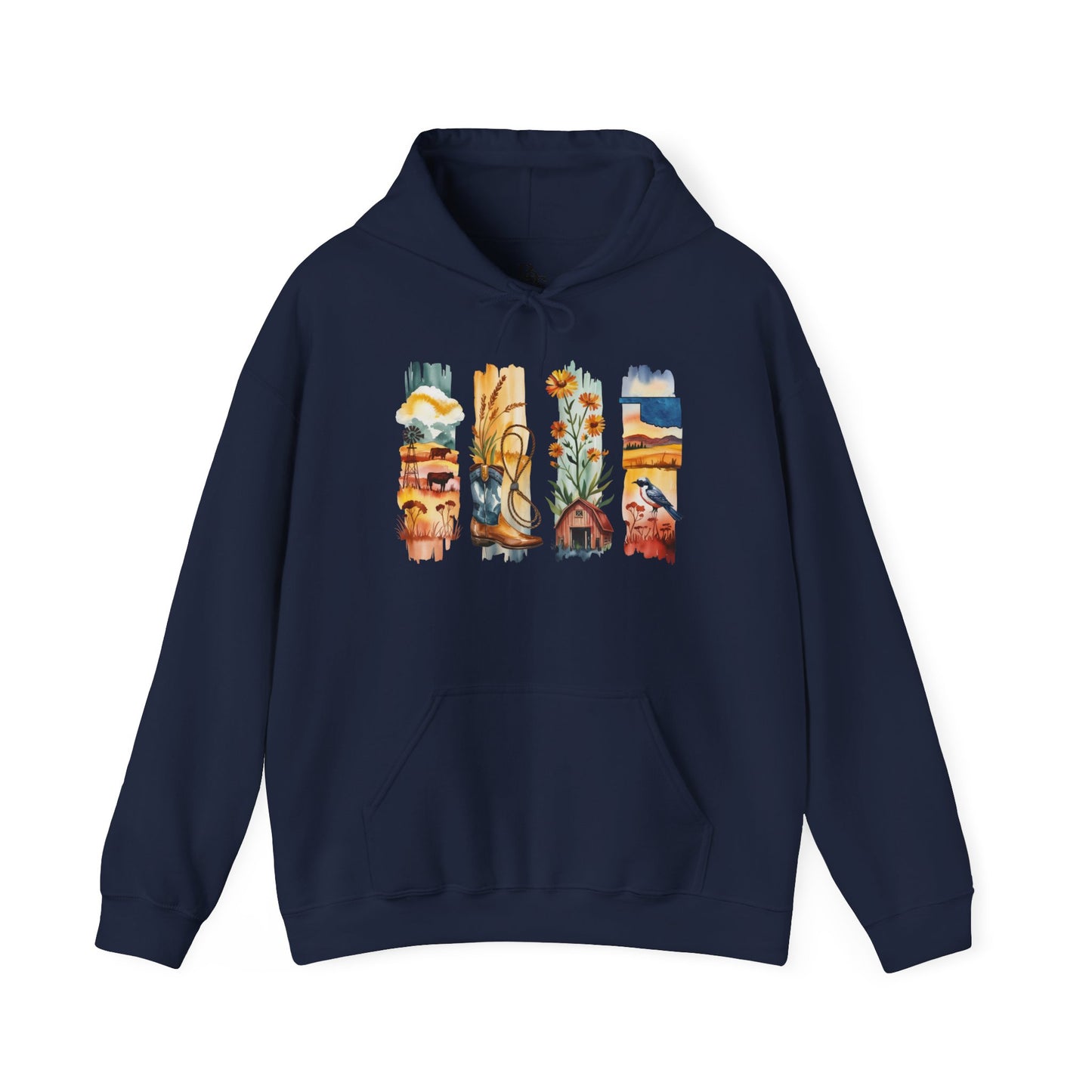 Oklahoma Nature Hoodie – Unisex Scenic Sweatshirt for Outdoor Adventurers