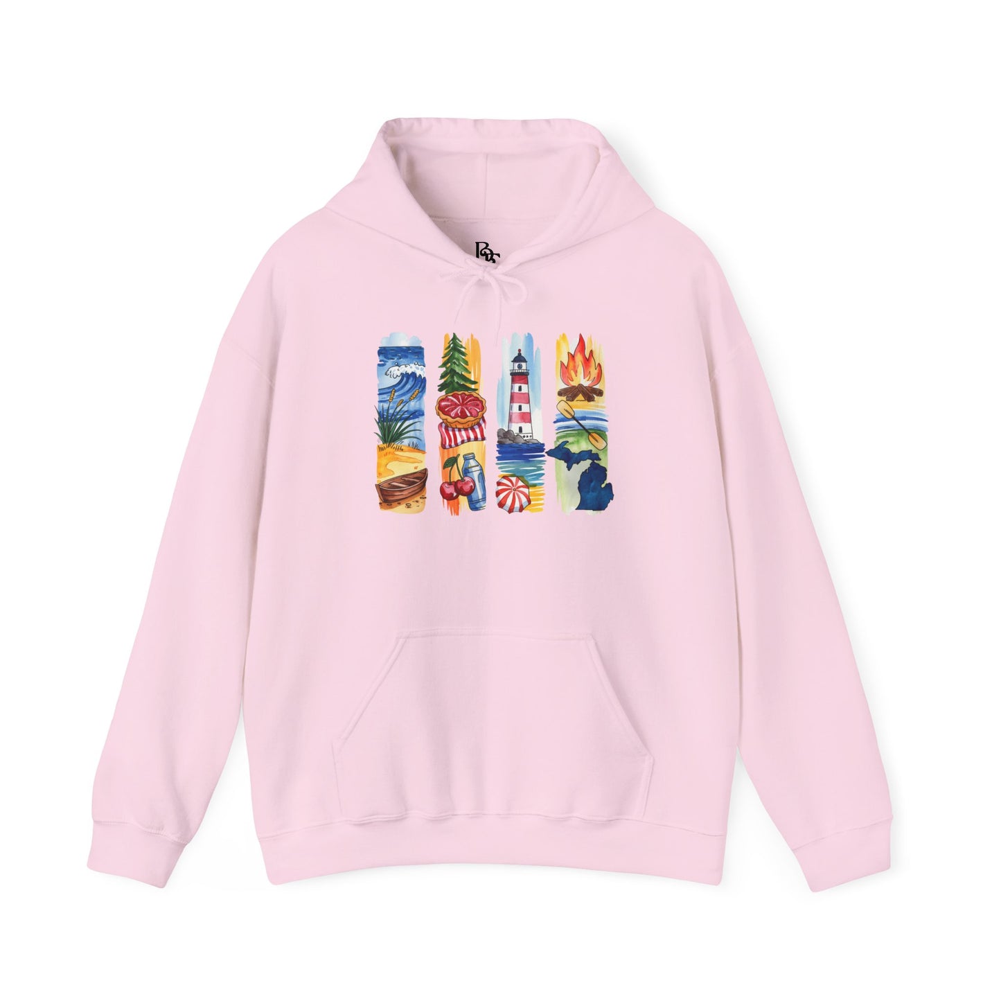 Michigan Nature Hoodie – Unisex Sweatshirt for Forest & Freshwater Lovers
