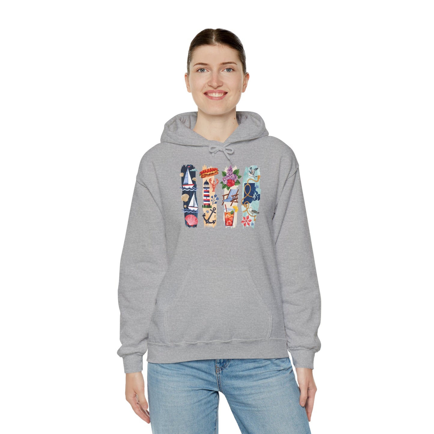 Rhode Island Nature Hoodie – Unisex Ocean State Sweatshirt for Coastal & Outdoor Lovers