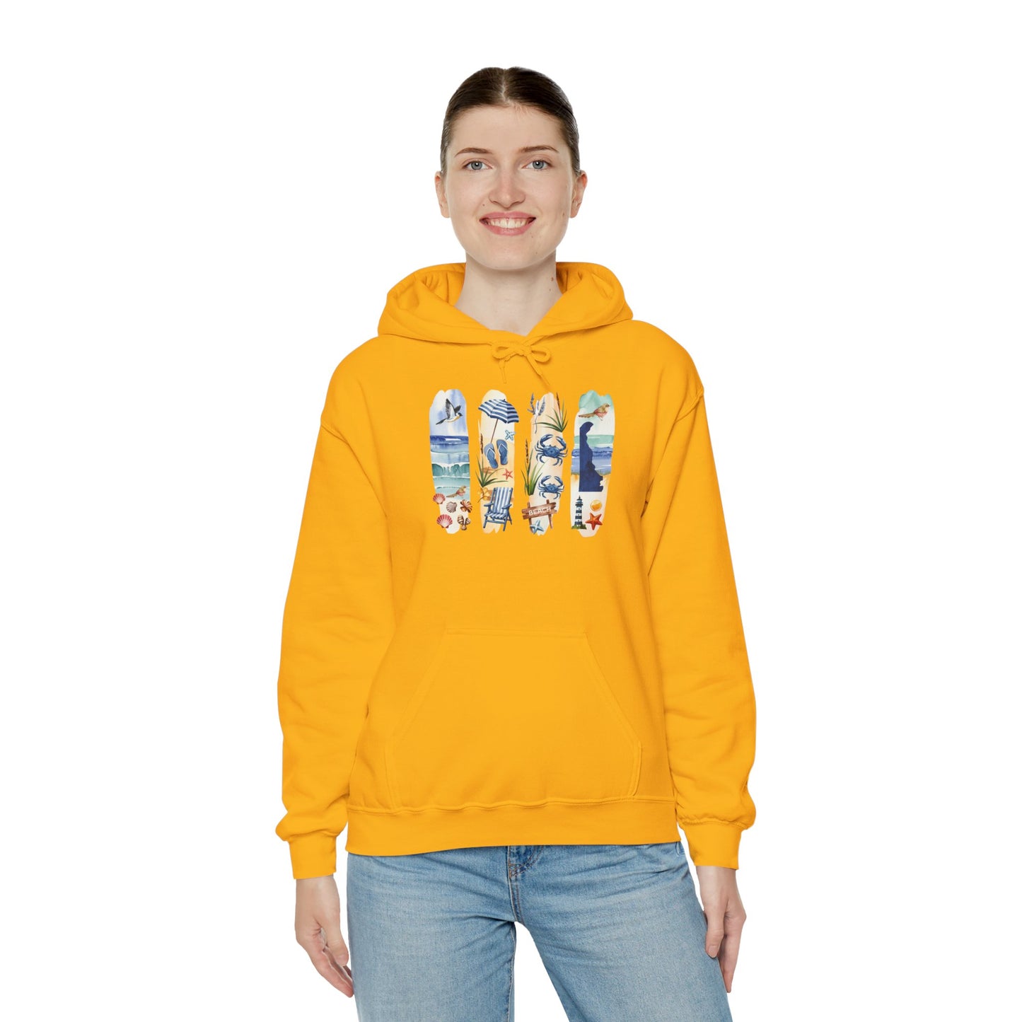 Delaware Nature Hoodie – Unisex Sweatshirt for Shoreline & Trail Lovers