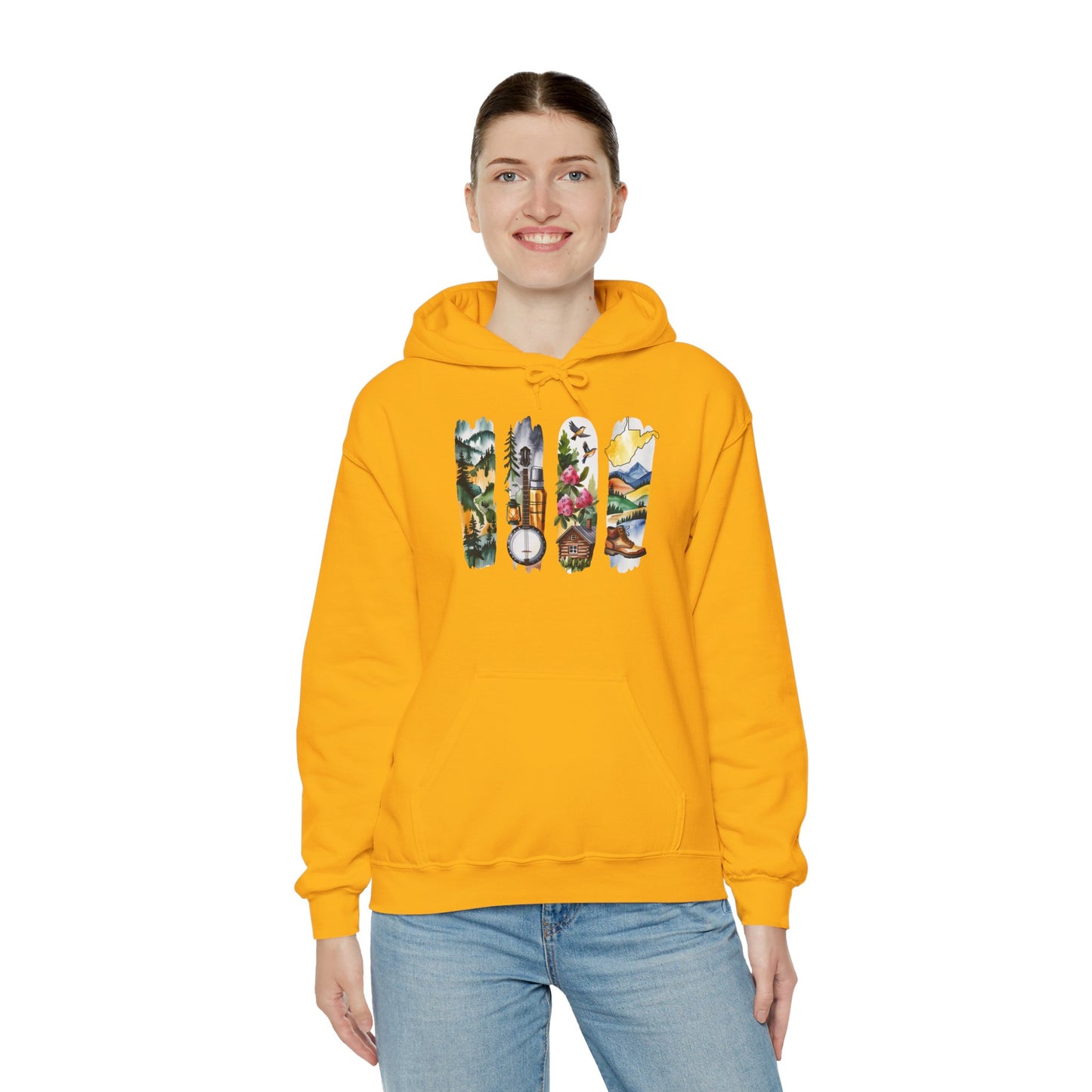 West Virginia Nature Hoodie – Unisex Mountain & Forest Sweatshirt for Appalachian Adventure Lovers