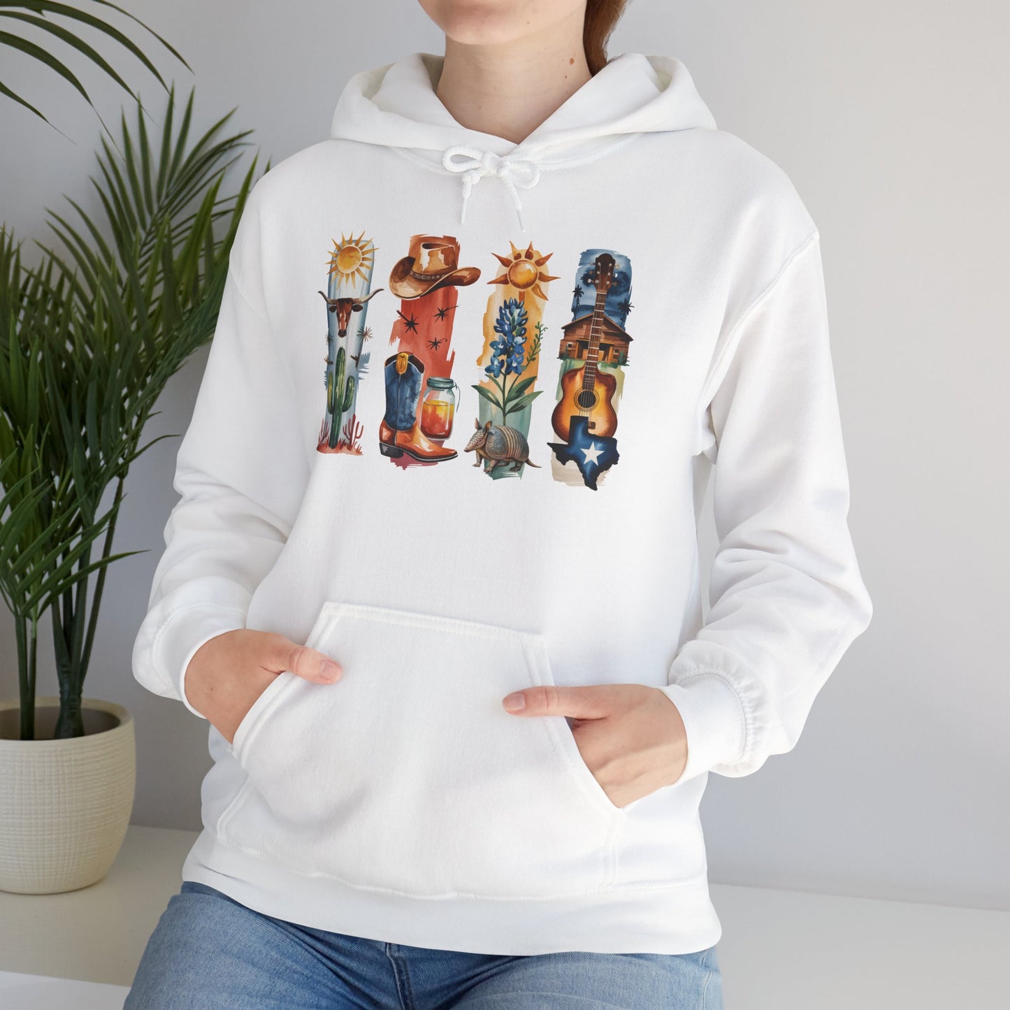 Texas Nature Hoodie – Unisex Lone Sweatshirt for Desert & Hill Country Lovers