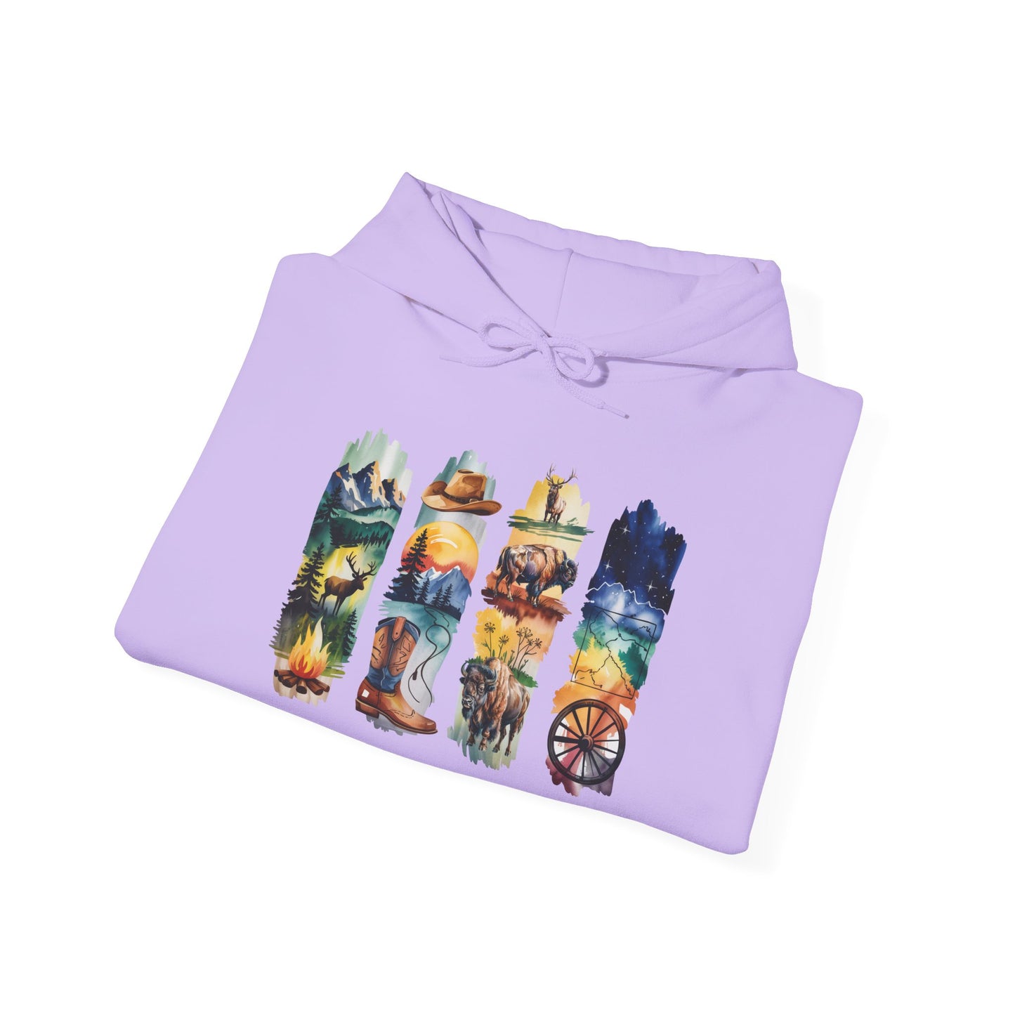 Wyoming Nature Hoodie – Unisex Scenic Nature Sweatshirt for Outdoor Lovers