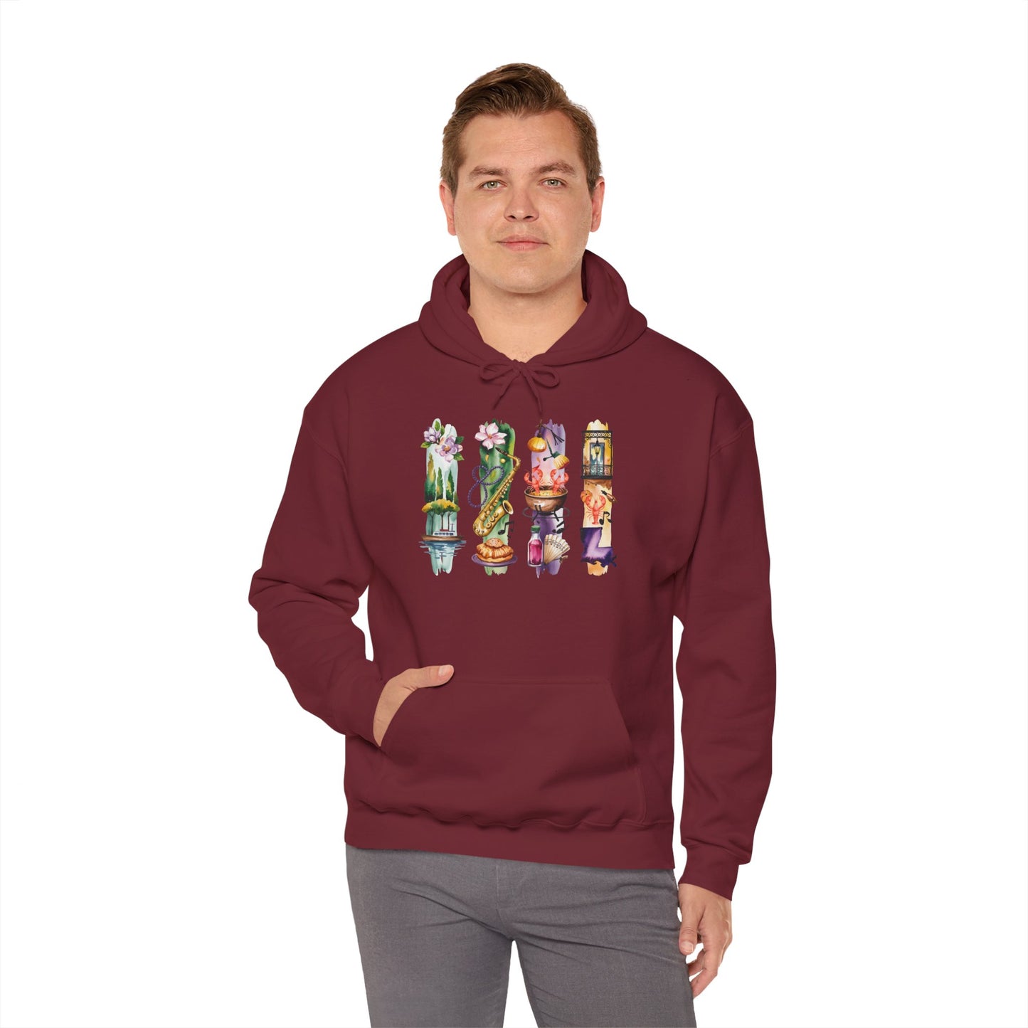 Louisiana Nature Hoodie – Unisex Sweatshirt for Music, Culture & Nature Lovers