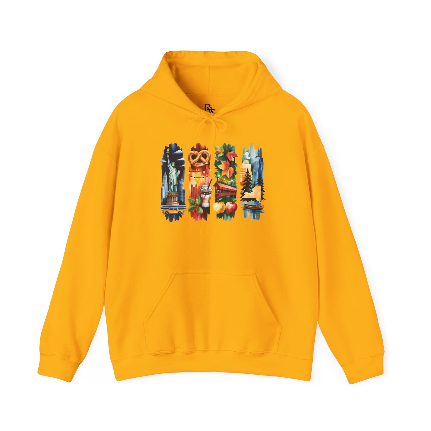 New York Nature Hoodie – Unisex Empire State Sweatshirt for Tourists and Travelers
