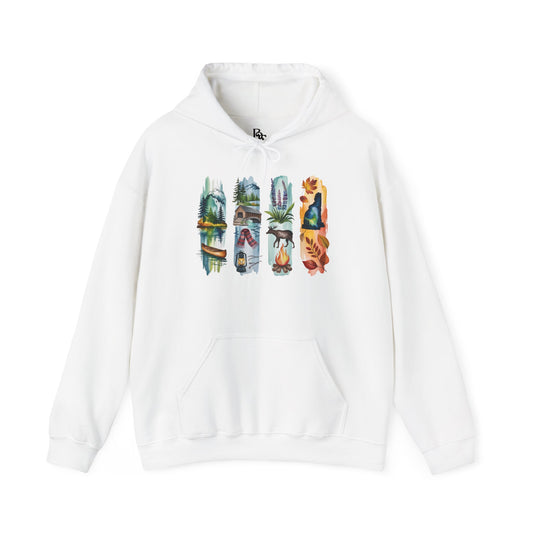 New Hampshire Nature Hoodie – Unisex Sweatshirt for Mountain & Forest Lovers