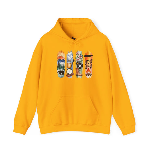 Tennessee Nature Hoodie – Unisex Smoky Mountains Sweatshirt for Outdoor & Nature lovers