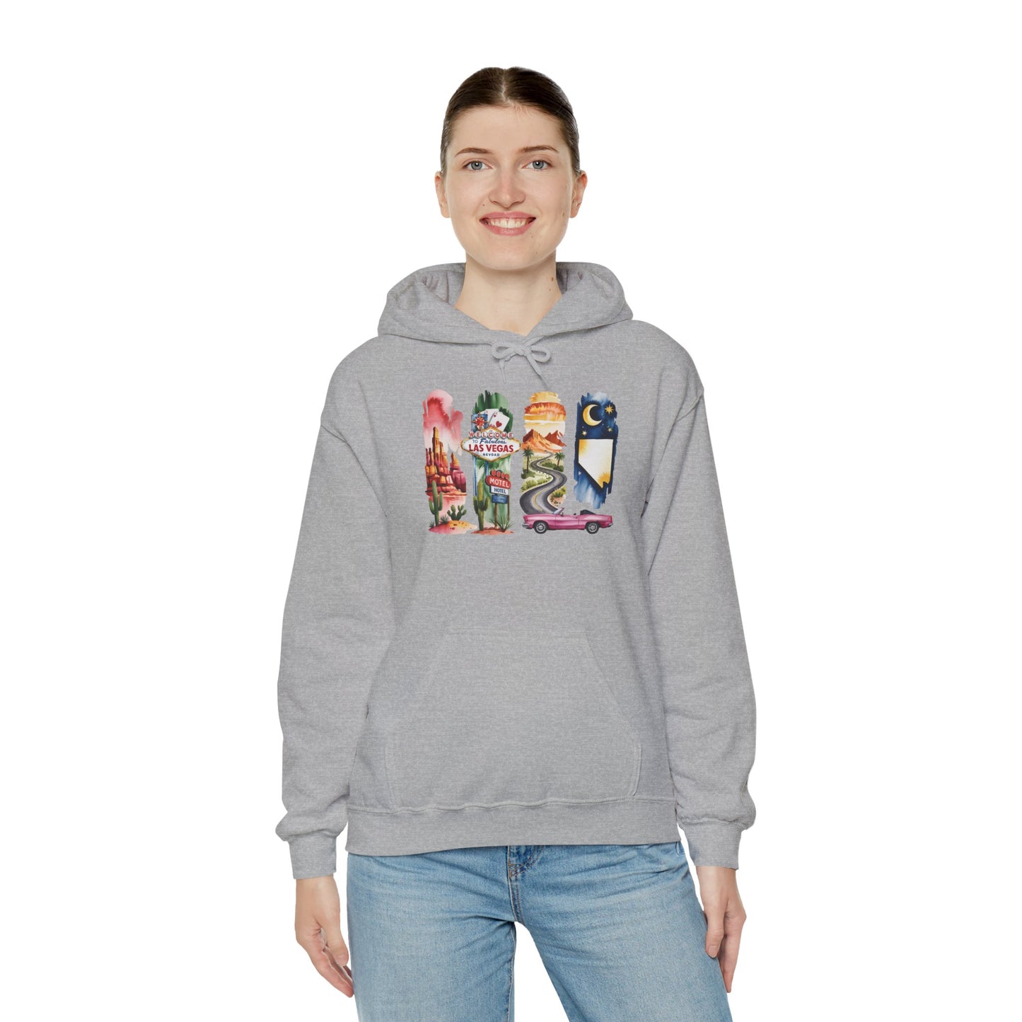 Nevada Nature Hoodie – Unisex Sweatshirt for Desert & Mountain Explorers