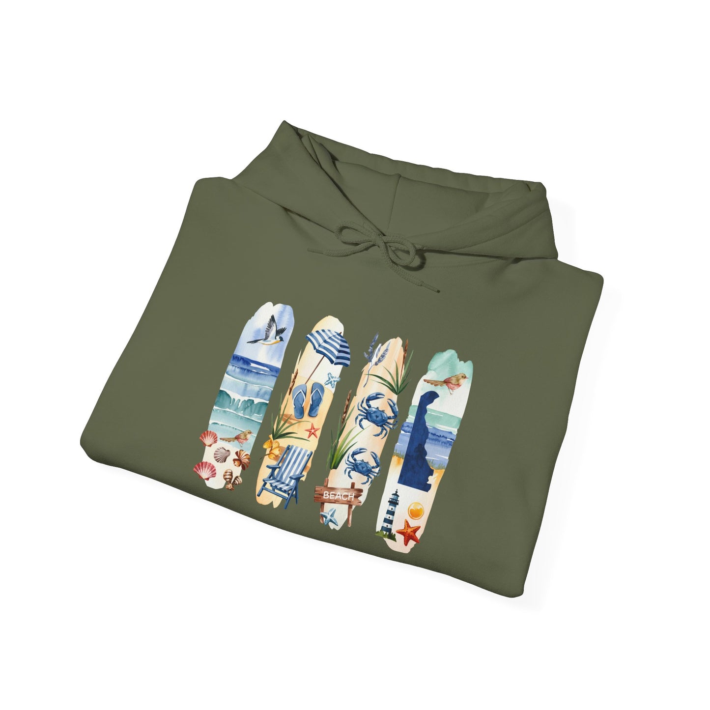 Delaware Nature Hoodie – Unisex Sweatshirt for Shoreline & Trail Lovers