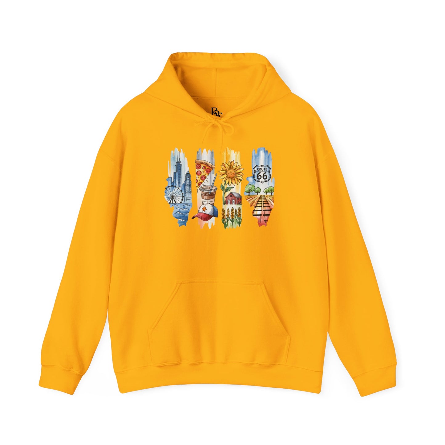 Illinois Nature Hoodie – Unisex Sweatshirt for Trail, Lake & City Escape Lovers