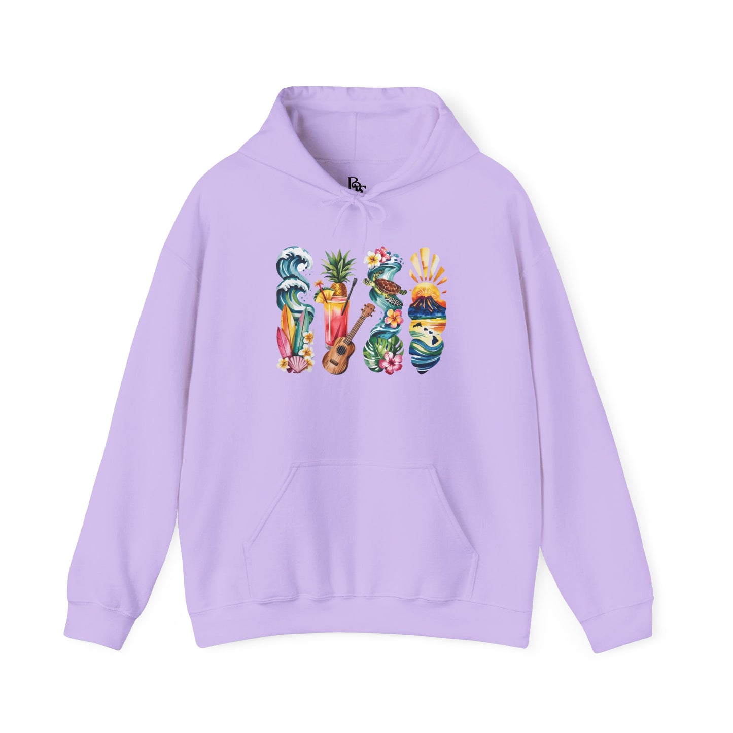 Hawaii Nature Hoodie – Unisex Sweatshirt for Volcano & Ocean Lovers