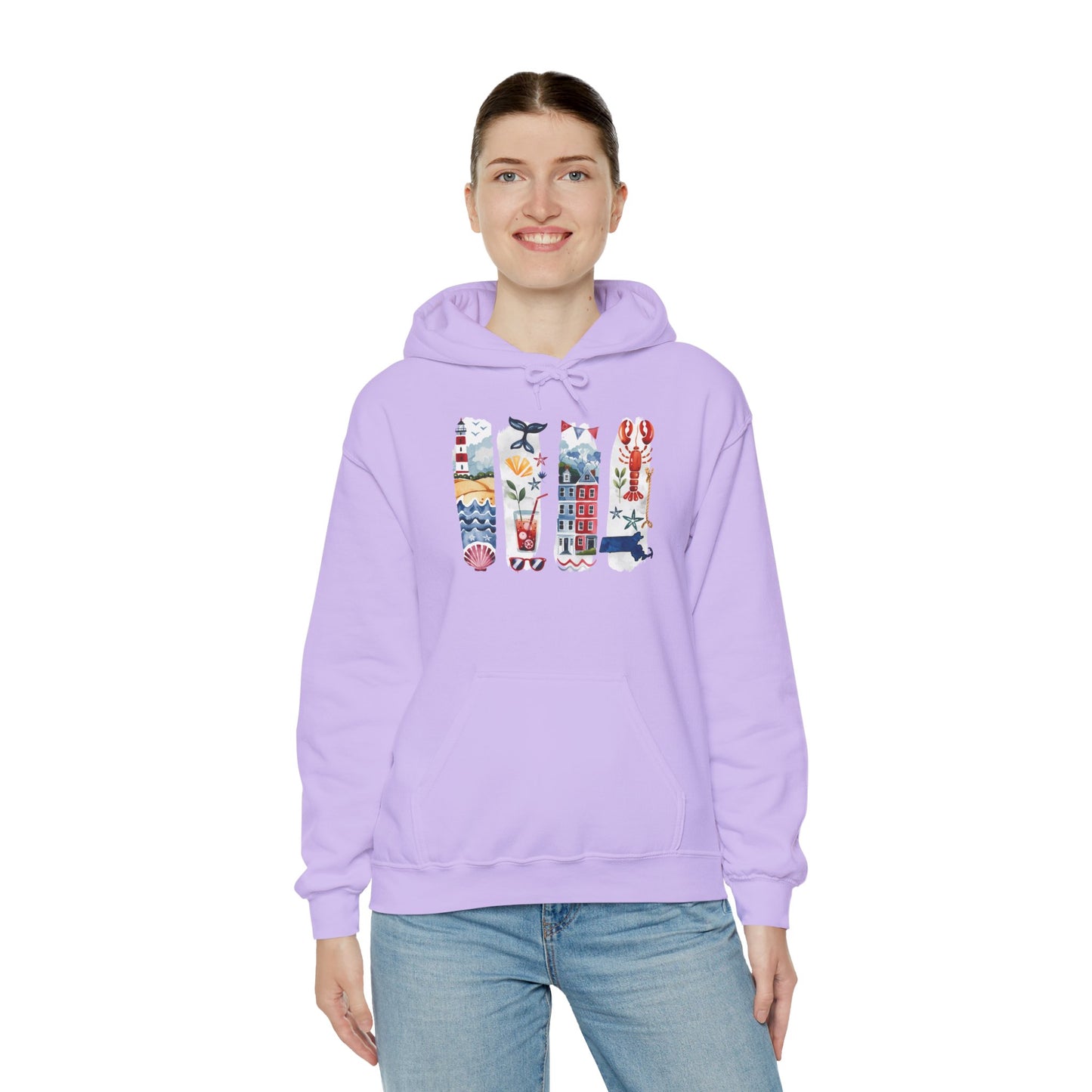 Massachusetts Nature Hoodie – Unisex Sweatshirt for Coastal & Trail Explorers
