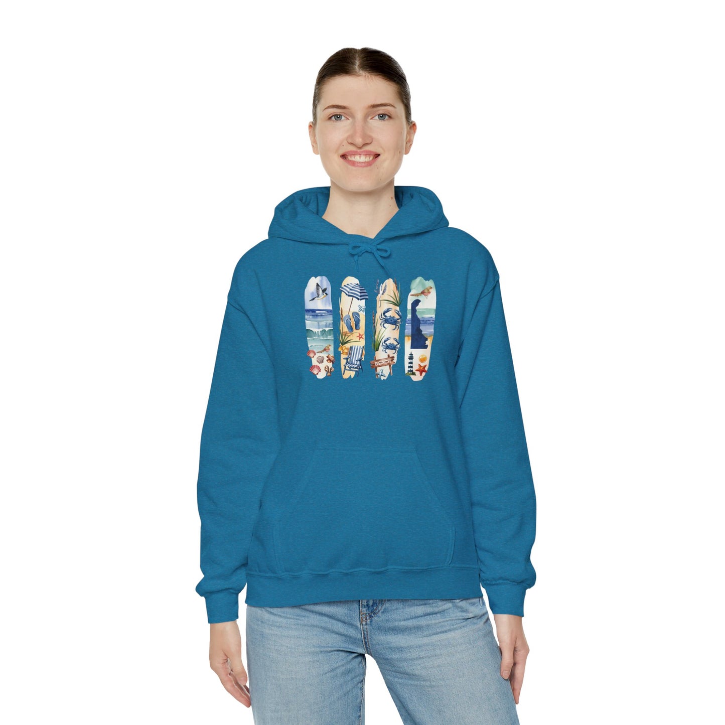 Delaware Nature Hoodie – Unisex Sweatshirt for Shoreline & Trail Lovers
