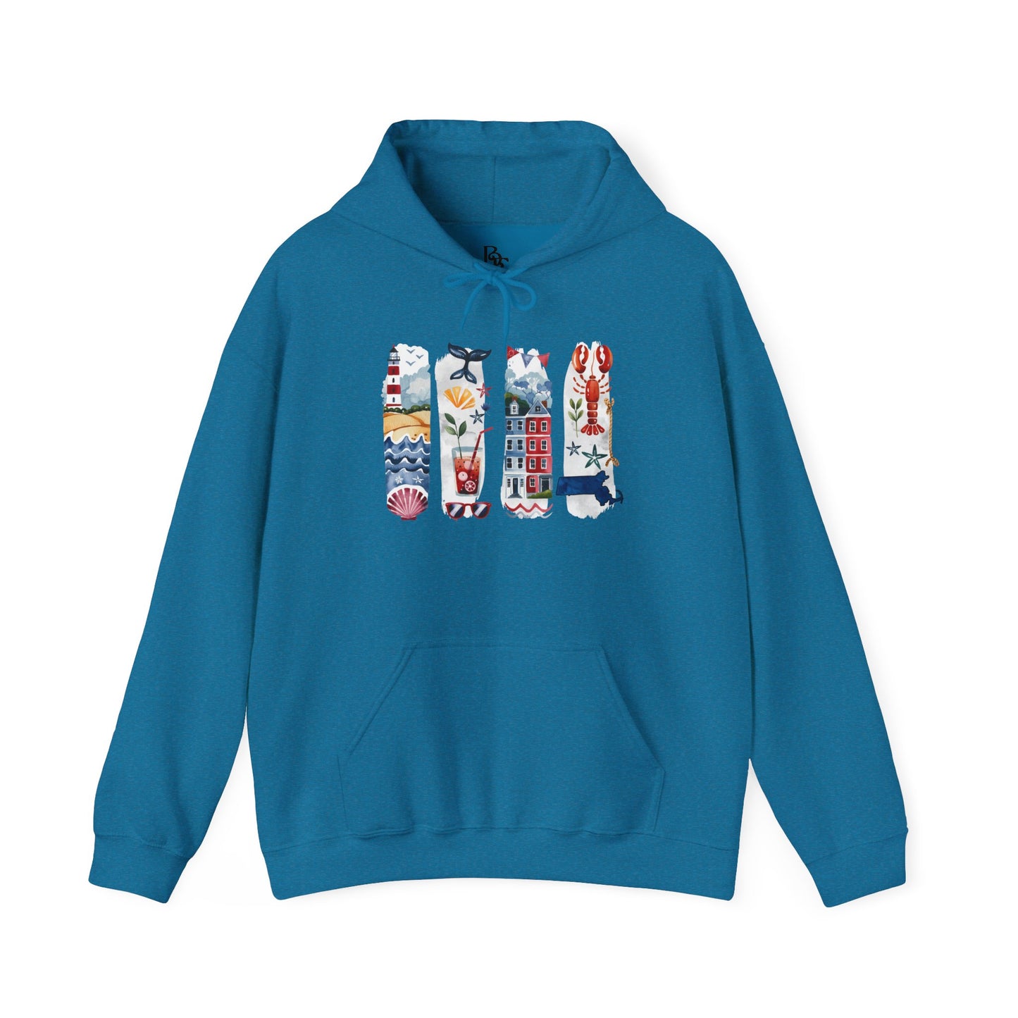 Massachusetts Nature Hoodie – Unisex Sweatshirt for Coastal & Trail Explorers