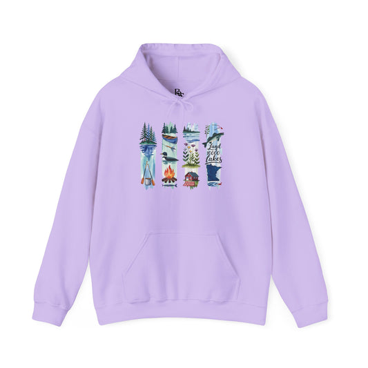 Minnesota Nature Hoodie – Unisex Sweatshirt for Forest & Lake Lovers