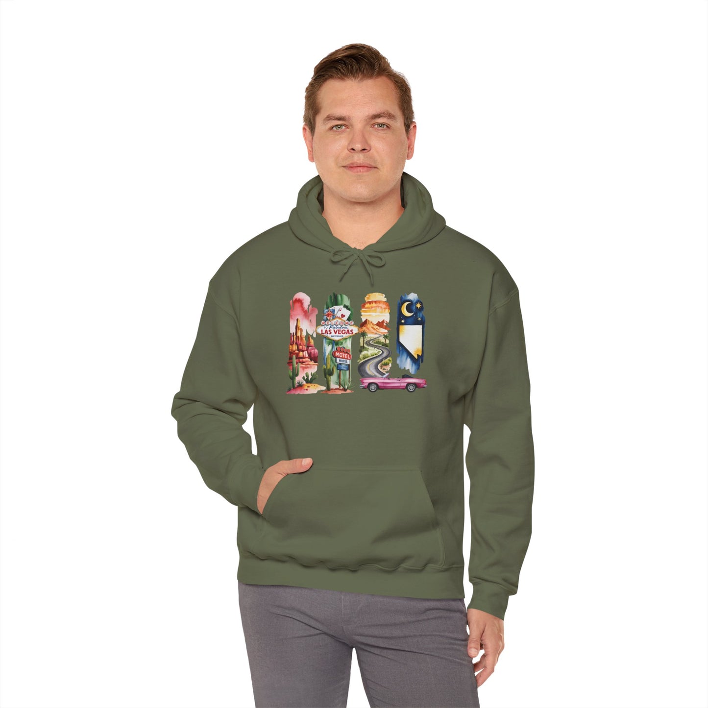 Nevada Nature Hoodie – Unisex Sweatshirt for Desert & Mountain Explorers