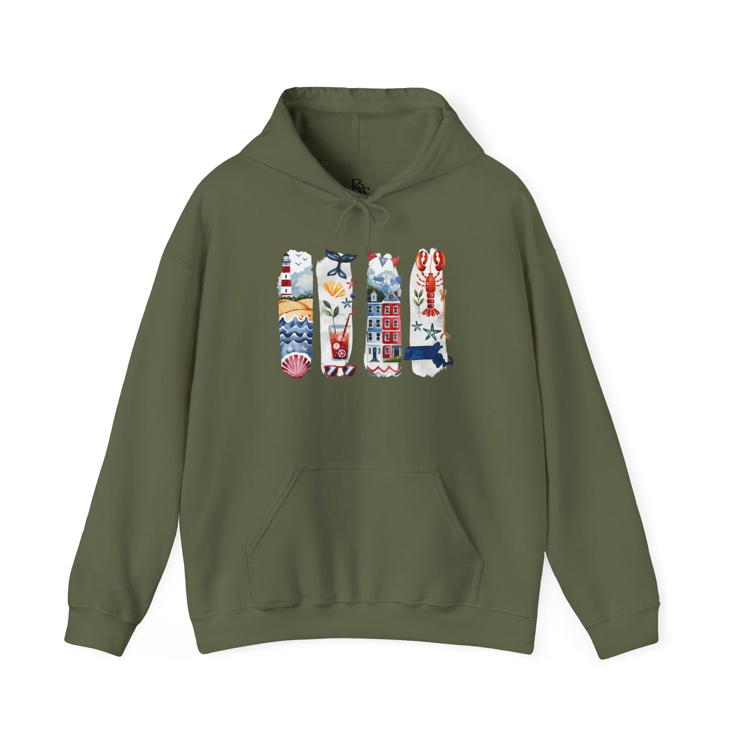 Massachusetts Nature Hoodie – Unisex Sweatshirt for Coastal & Trail Explorers