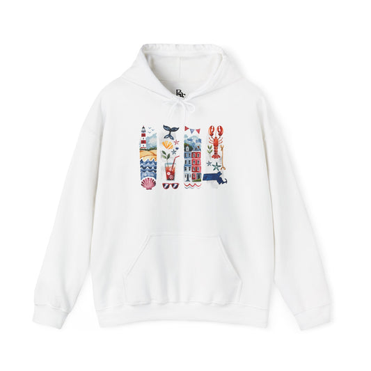 Massachusetts Nature Hoodie – Unisex Sweatshirt for Coastal & Trail Explorers
